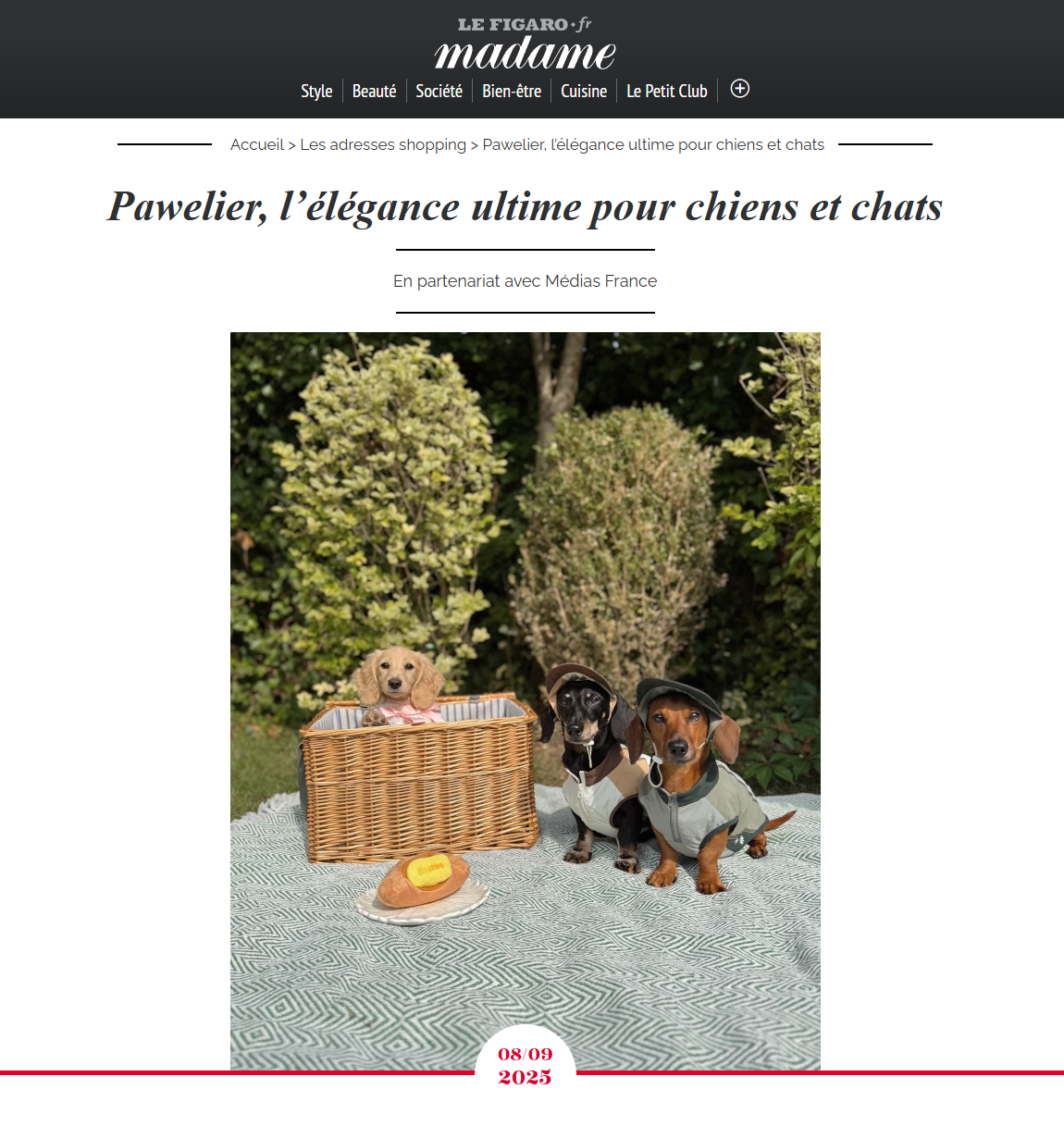 Pawelier Featured in Madame Figaro: Redefining Luxury for Pets Worldwide