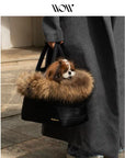 Love, Always Fur-Trim Winter Carrier