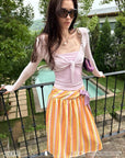Petal Breeze Tie-Front Cardigan