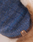 Oxford Knit Vest -- Denim Blue / Brown