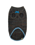 Oxford Knit Vest -- Brown/ Light Blue