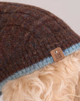 Oxford Knit Vest -- Brown/ Light Blue