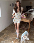 Petal Breeze Tie-Front Cardigan