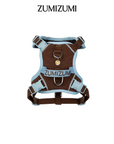 Chelsea Everyday Sporty H-shape Harness--Brown&Blue