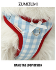 Bliss X-Shape Harness -- Blue Gingham