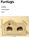 TwinNest Pet Cabin — A Double Den for Two Pets Who Love Their Own Space