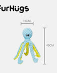 Squeaky Octopus Plush Dog Toy