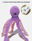 Squeaky Octopus Plush Dog Toy