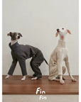 Oatmeal High-Neck Four-Legged Dog Jumpsuit