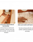 FurHugs ClimbCabin – Two-Story Wooden Cat House with Ramp & Cushions