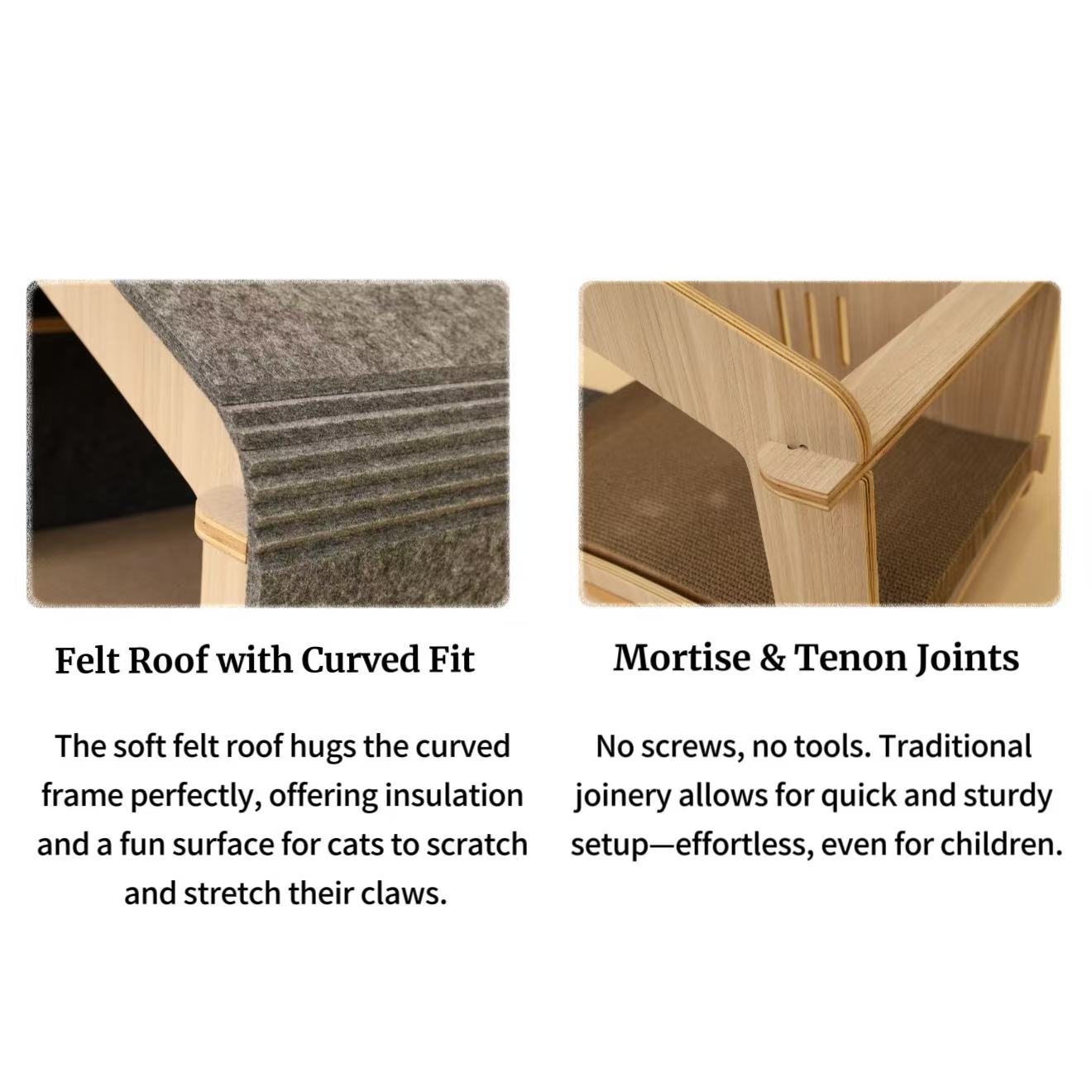 FurHugs FeltDom Modular Cat House