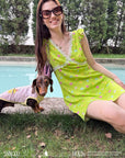 Little Dog House Floral Mini Dress