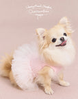 ChestnutBabe Ballerina Rhinestone Tutu Dress for Pets