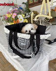 Ruffle Pet Carrier Tote