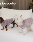 Lavender Mousse Ruffle Vest