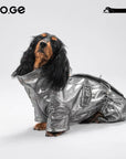 Moonlight Silver Dachshund Winter Jumpsuit