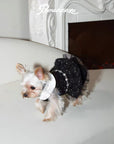 Black Woolen Skirt Dress
