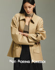 Minimal Suede Vintage Jacket