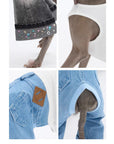 Crystal Gemstone Denim Jeans