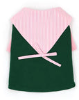 Colorblock Stripe Collar Tee
