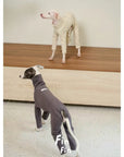Oatmeal High-Neck Four-Legged Dog Jumpsuit