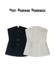 Timeless Tailored Strapless Top