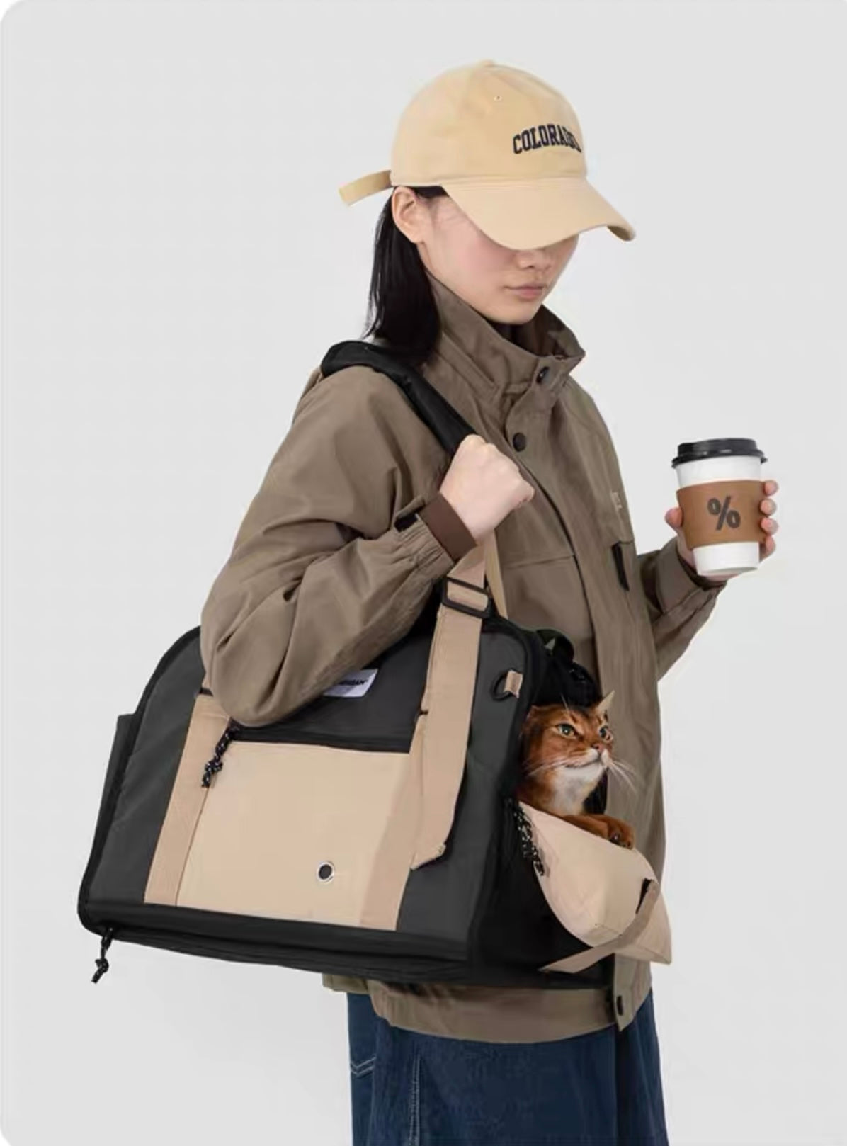 Single-Shoulder Travel Tote Bag