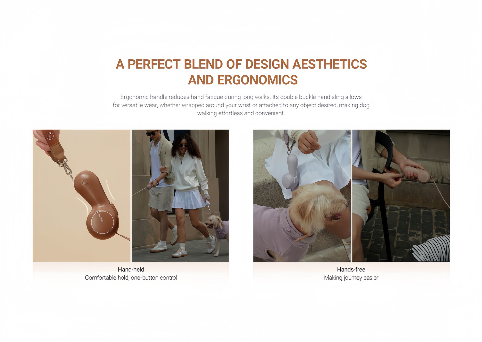 CHOCOLÉASH - LavenderGrip 3-in-1 Smart Leash (PRE ORDER)