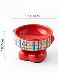 Elevated Ceramic Dog Bowl Cute Raised Pet Bowl
