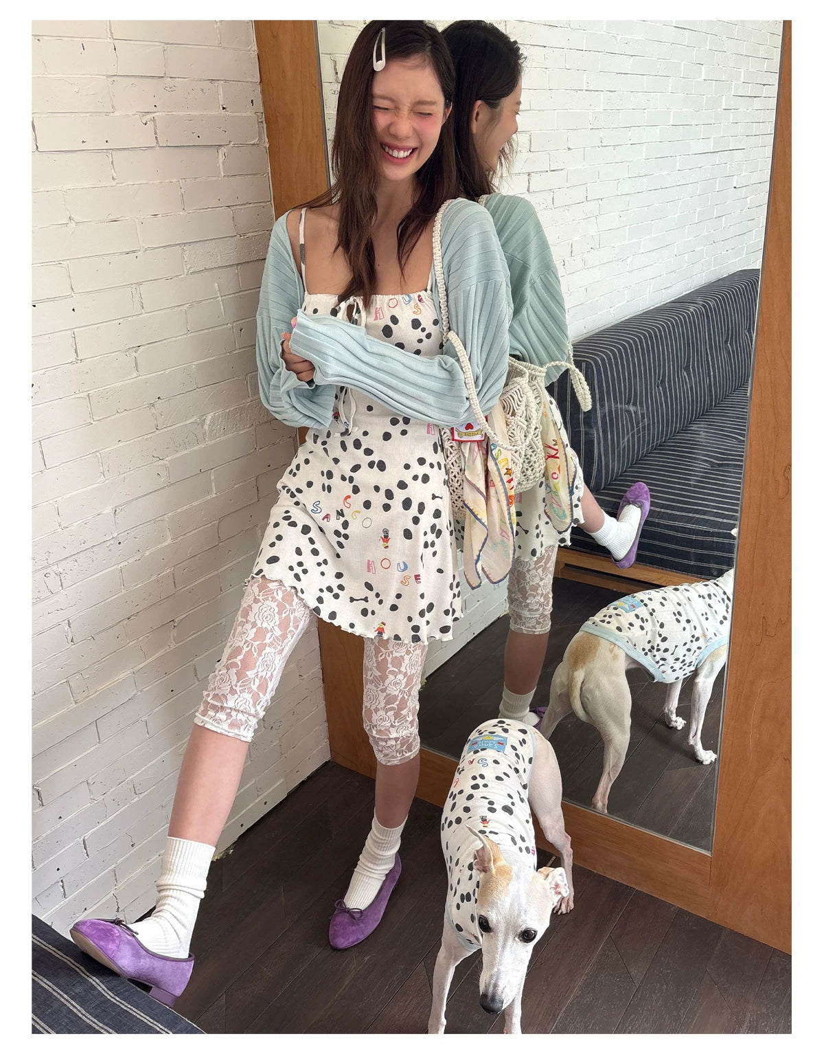 Dalmatian Muse Lounge Shorts – Pawelier