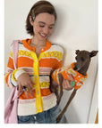 Honey Stripe Knit Cardigan