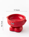 Elevated Ceramic Dog Bowl Cute Raised Pet Bowl
