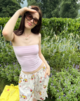 Petal Breeze Strapless Tube Top