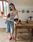 Teddy Poppy Halter Top