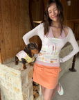 Petal Breeze Tie-Front Cardigan