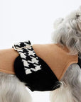 Houndstooth Elegance Fleece Coat