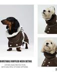 Heath Waterproof Shell Jacket -- Brown & White