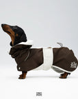 Heath Waterproof Shell Jacket -- Brown & White