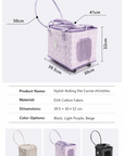 2-in-1 Rolling Pet Carrier