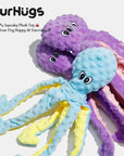 Squeaky Octopus Plush Dog Toy
