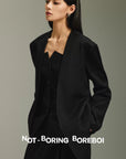Timeless Deconstructed Wool Blazer