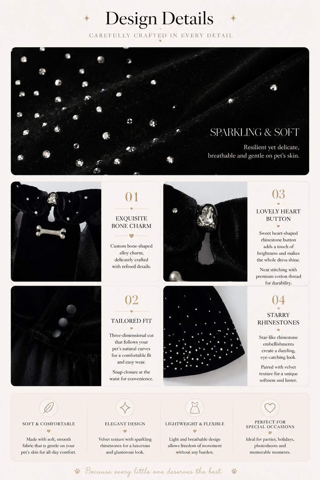 Starry Evening Velvet Dress