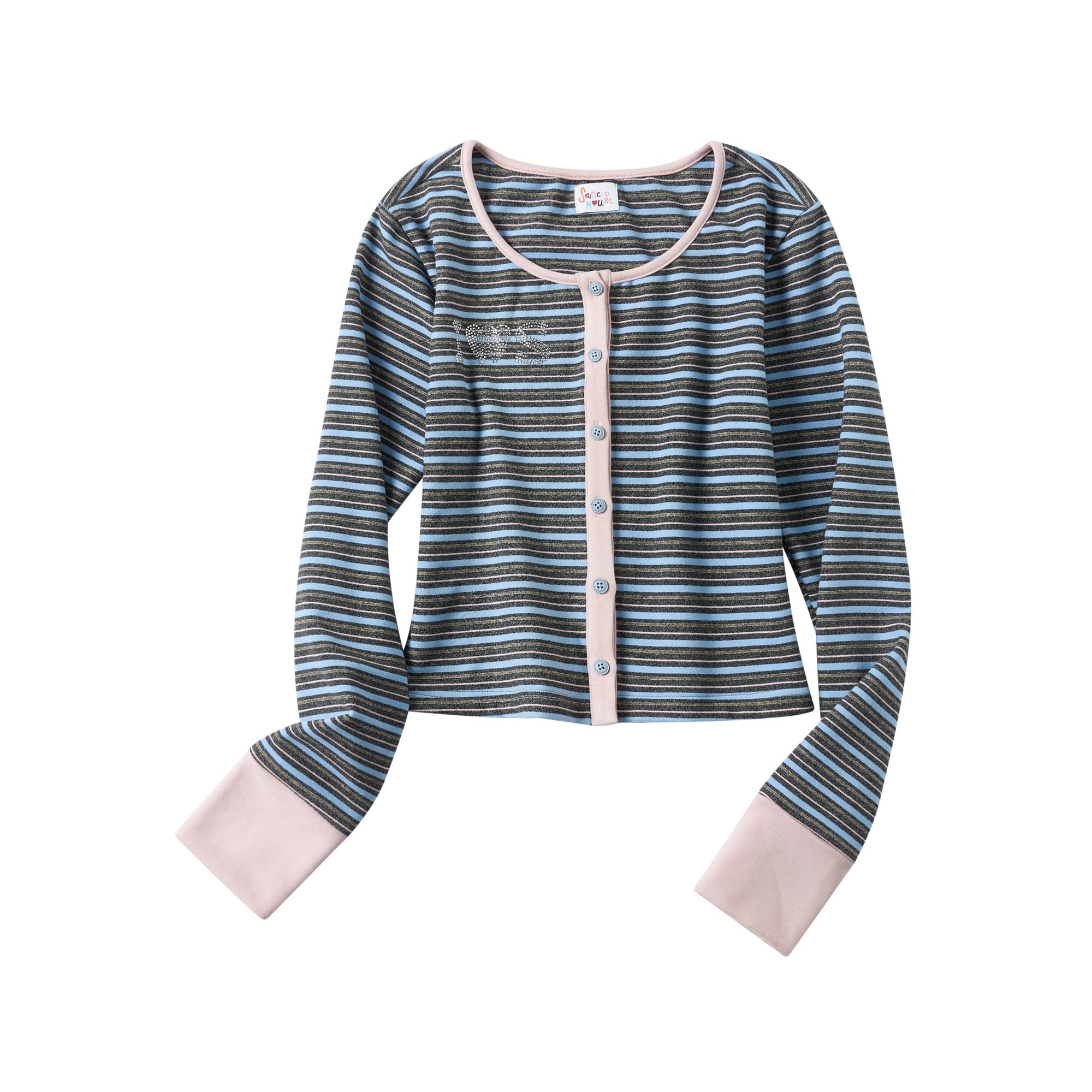 CozyChic Stripe Lounge Trio Set (FOR YOU) TOP ONLY