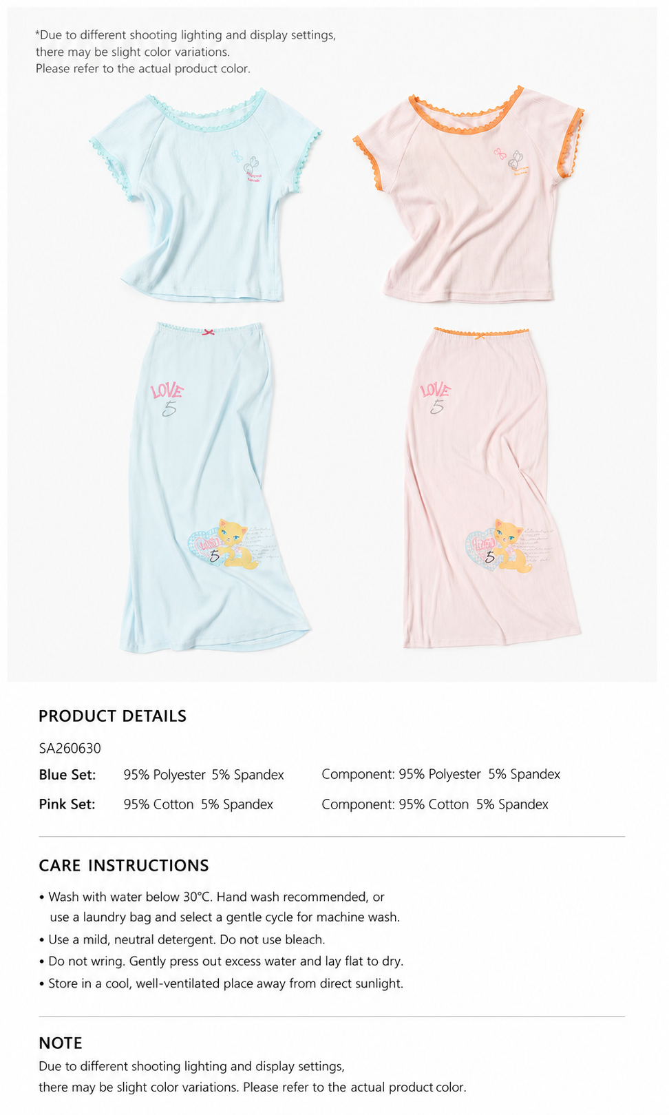 Sweet Camellia Outfit Set