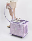2-in-1 Rolling Pet Carrier