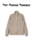 Minimal Half-Zip Wool Blend Sweater