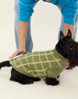 Plaid Contrasting Jacquard Two Leg Sweater