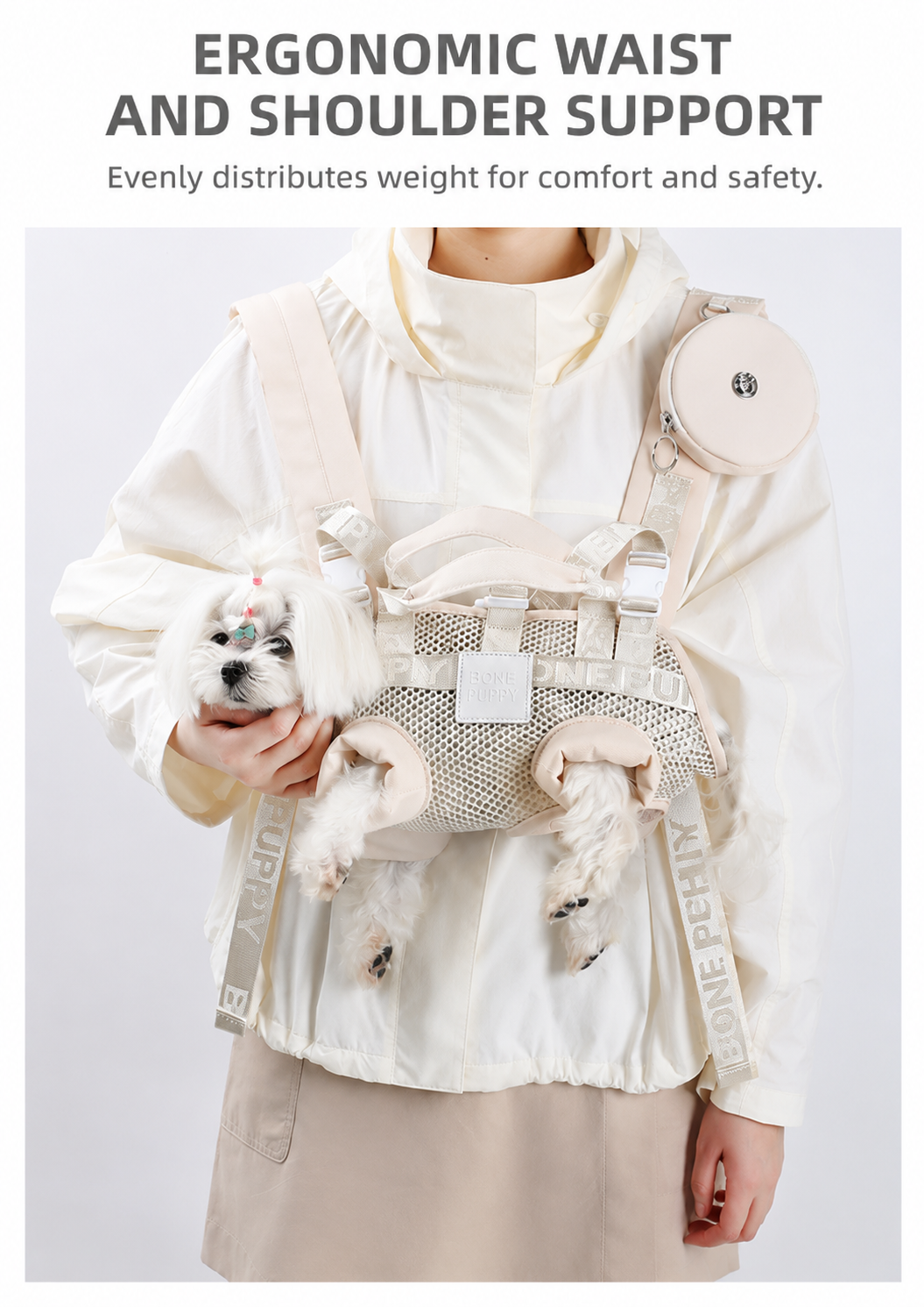 Lavender Cloud Shoulder Carrier Backpack