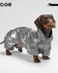 Moonlight Silver Dachshund Winter Jumpsuit