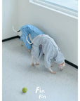 Cloud Blue Waterproof Utility Jumpsuit